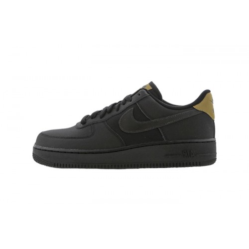 air force 1 white and black and gold